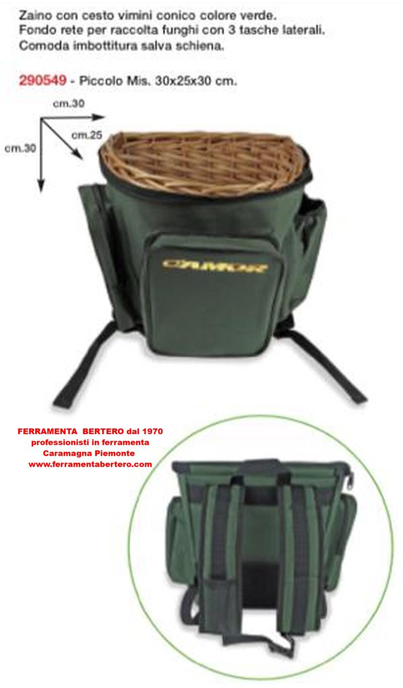 ZAINO RACCOLTA FUNGHI CAMOR 290549 PICCOLO